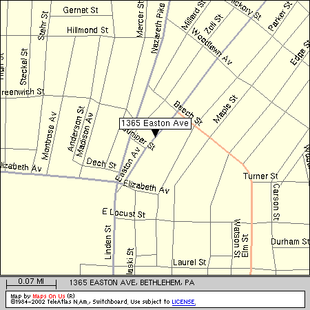 Map to the Compact Disc Center